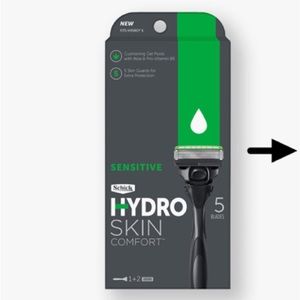 🤶2/$12 Schick Hydro Sensitive Men's 5-Blade Razor + 2 Refills